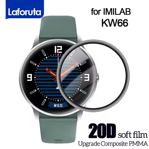 20D Screen Protector for IMILAB KW66 Smart Watch Curved Edge Soft Protective Film for imilab KB 66 N