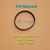 Timing Belt Close Loop 200 mm gt2 6mm rubber timing belt 200mm