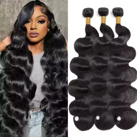 100% Human Hair Bundles Body Wave Human Hair 1 3 Bundles Unprocessed Brazilian Virgin Hair Bundles #