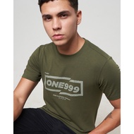 MCB Men's Regular Print One999 Castle Wall T-Shirt Army/ | 0107035.08035