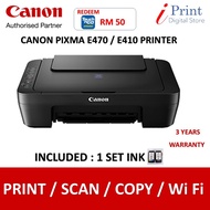 Canon E470 E410 Inkjet All-In One-Color Printer