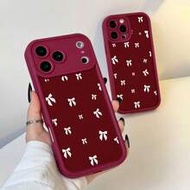เคสโทรศัพท์กันกระแทก Bow-Knot Cute UV Painted Bowknot เข้ากันได้กับ IPhone 17, 16, 15, 14, 13 และ S2
