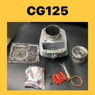 HONDA CG 125 BLOCK SET ASSY CG125 CG-125 CYLINDER BLOCK BLOK KIT COMPLETE SET WITH PISTON RING FULL SET STD