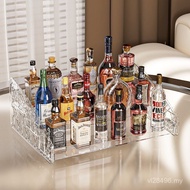 Desktop Small Wine Version Mini Vodka Small Wine Bottle Storage Box Ladder Display Rack Wine Rack Sm