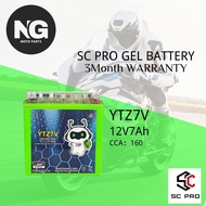 SC64 SCPRO YTZ7V GEL BATTERY 12V7AH/10HR Battery Motorcycle