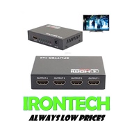 1 in 4 out HDMI Splitter 4 Port Hub Repeater Amplifier 4port Full HD