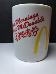 McDonald's 1984 麥當勞早餐杯，1984年香港早晨麥當勞水杯咖啡

杯Vintage Mcdonlds water

coffee mug