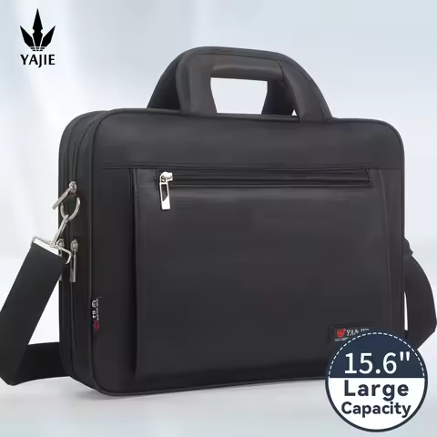 Large Capacity Briefcase Bag Men Business Bag 14 inch 15.6" Laptop Bag Shoulder Bags Canvas Handbags