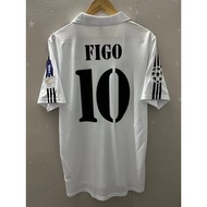 2002-03 Real Madrid Retro Home Jersey - Custom Football Shirt With Figo, Zidane, R. Carlos Printing 