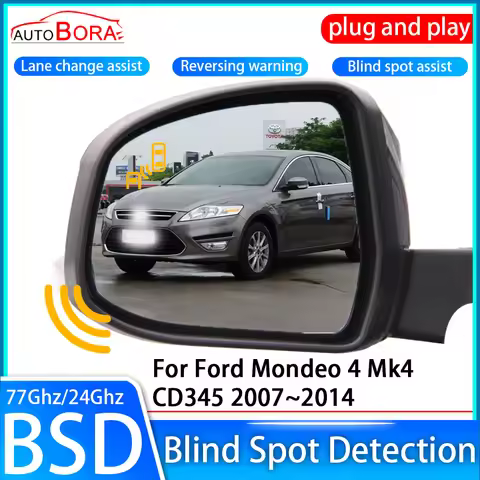 ZhuCamX Car Blind Spot Detection System BSD BSA BSM Sensor Drive Rear Mirror Monitoring for Ford Mon