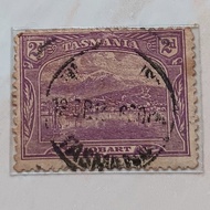 (AD) Tasmania Stamps 1905 Pictorial Definitives - View of Hobart 2 penny Used