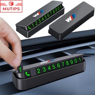 BMW M Car Luminous Phone Number Card Plate Temporary Magnetic Numbers Sticker Display Holder For E46