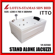 ITTO VK B2560 1200MM STAND ALONE JACUZZI BATH TUB - WHITE