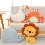 Crab Whale Lion Goose Doll Plush Toy Soft Comfort Cute Cartoon Plushie Stuffed Toys Pillow Kids Gift