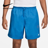 Nike Mens Club Shorts - Lt Photo Blue ไนกี้ กางเกงขาสั้น Flow ผู้ชายแบบทอ Club - LT โฟโต้บลู