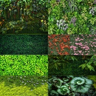 8 Options Green Leaves Backdrops Birthday Weeding Coupon Party Photographic Studio Backgrounds Photo