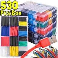 Cable Protecting Wraps - Heat Shrink Wiring Tube Set - Data Cord Insulation Sleeve - Appliance Coil 