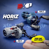 [MSF] EXP Horiz BC Reel | Baitcasting SW NMB 6+1 Bearing Casting Left Hand Fishing Drag 6kg 200g