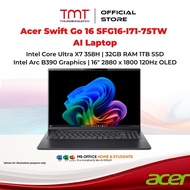 Acer Swift Go 16 SFG16-I71-75TW AI Laptop | Intel Core Ultra X7 358H | 32GB RAM 1TB SSD | Intel Arc 
