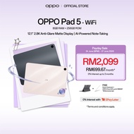 OPPO Pad 5 Tablet | WiFi / 5G | 8GB + 256GB | 12.1" 2.8K Anti-Glare Matte Display | Al-Powered Note 