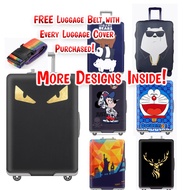Luggage Covers Protectors Singapore Toothless Doraemon We Bare Bears Mickey Minnie