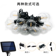 圣诞节灯饰 New Style Solar G40 Ball Bulb Light 10 Lights, 12 Lights 1.5 W Christmas Decoration Lights