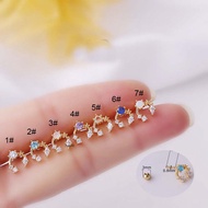 1 Piece Upper Lobe Cartilage Earring Stud Helix Pinna Piercing 20Gauge for Women