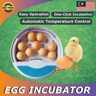 Incubator egg automatic Inkubator penetasan telur automatik Small 9 eggs Chicken duck Smart Silent One key operation