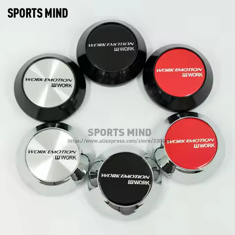 4PCS/lot 65MM 6 COLORS Car Wheel Center Caps for WORK EMOTION WHEEL Emblem Logo Car Styling Accessor