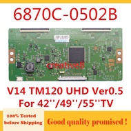 Tcon Board 6870C-0502B V14 TM120 UHD Ver0.5 42'' 49'' 55'' TV Board for LG Original Logic Board T-co
