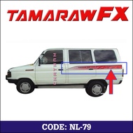 Decal Body Sticker for Toyota Tamaraw FX (NL79)