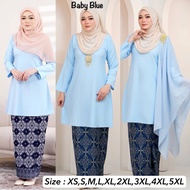 🔥SIZE XS-5XL) TEMA SEDONDON BAJU KURUNG BABY BLUE RAYA 2026 - KURUNG RIAU MODEN BATIK SONGKET MODEN 