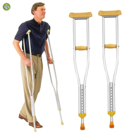 Aluminum Adjustable Crutches Pair ( Saklay For Adult or Kids 110-150cm)