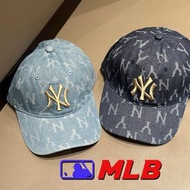 【韓國正品】MLB NY 最新款棒球帽｜水洗牛仔面料