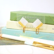 白金 手繪貼耳耳環 耳針/耳夾