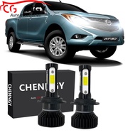 New For Mazda BT50 2013 2014-2016 2017 (Headlight Lamp) - Front LED Headlight Bulbs Conversion Kit 6