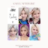 payy.u PHOTOCARD IVE SELCA MINE 2SISI (ISI 5 PCS + LAMINASI 2 SISI) TANDA TANGAN TTD KPOP CARDS IDOL