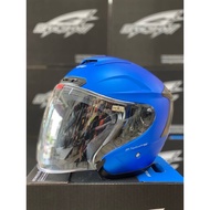 Gracshaw G838 Gaizer Plain Shoei JF4 Matt Blue