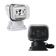 60W 7 Inch 360 Degree Wireless Remote Control Led Spotlight Marine Search Light 12/24v For Truck Off-road 4x4 Boat