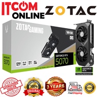 ZOTAC NVIDIA RTX5070 12GB GDDR7 192BIT TWIN EDGE OC GRAPHIC CARD (ZT-B50700H-10P)