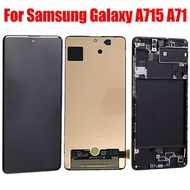 LCD SCREEN SAMSUNG A71/A715 OLED WITH FRAME ( WITH FINGERPRINT )