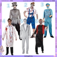 Halloween Masquerade Haunted House Horror Dress Up Zombies Adult Nurse Surgical Doctor Costume cospl