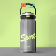 Ataru Tritan Sport Drinking Bottle 1.6 Ltr - Black Tumbler Water Bottle Drinking Container Drink Bot