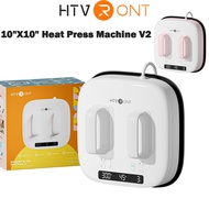 HTVRONT 220V Heat Press Machine V2 for T-Shirts Portable 10"X10" Iron Press for Sublimation and HTV 