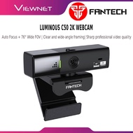 Fantech Luminous C50 2K Webcam 1440P 60FPS Built-in Mic Video Call Streaming Camera