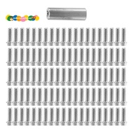 100Pcs 1.9 2.2 Wheel Rim Imperial M2 Screw Decoration for 1/10 RC Crawler  SCX10 90046 AXI03007  TRX