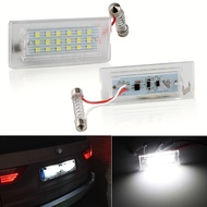 2pcs canbus LED Number License Plate Light Error Free white for BMW X5 E53 1999-2006 X3 E83 2003-2010