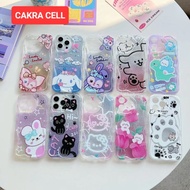Case Wavy Glitter Character iPhone XR 11 Casing Silicone Softcase
