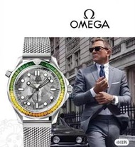【熱賣】歐米茄-OMEGA海馬紀念007版全自動機械機芯手錶 316L精鋼表殼 商務休閒腕錶鋼帶手錶 實物拍攝 放心下標