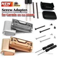2pcs Metal Screw Adapter for Garmin Watch Band Pins for Garmin 26mm 22mm 20mm Leather Metal Strap Co